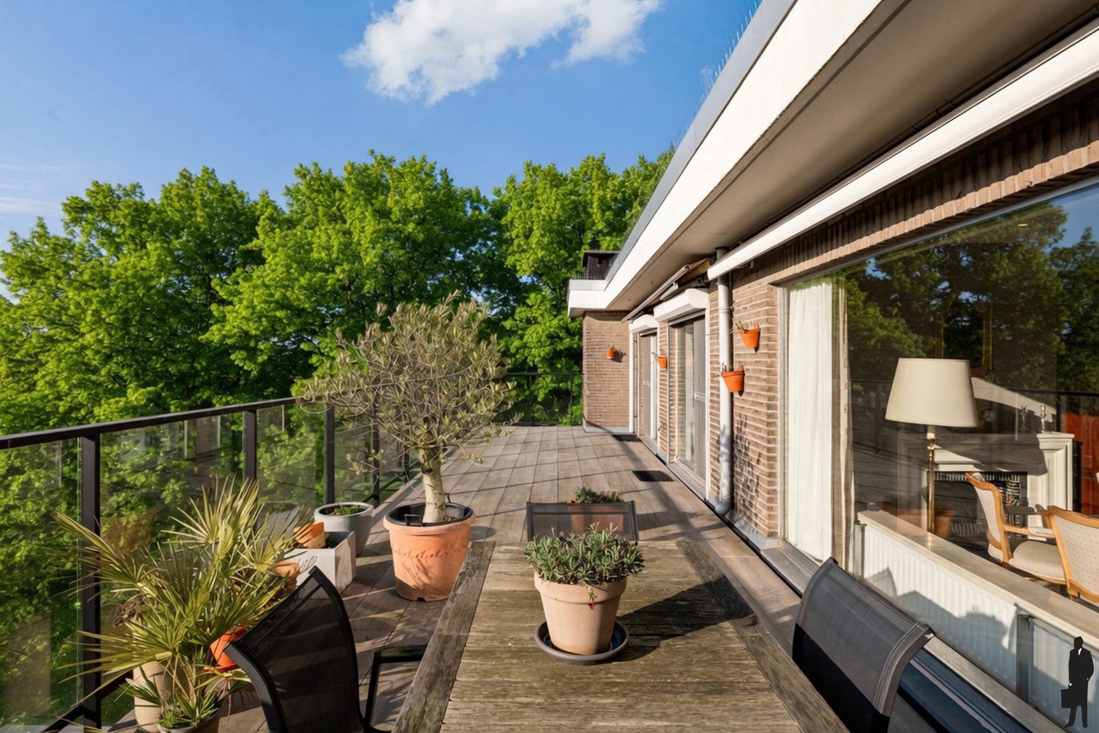 Penthouse met parkzicht &amp; zonneterras in Berchem - foto 2