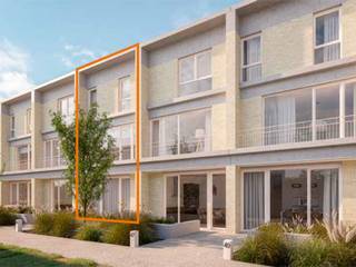 Ontdek deze ruime, energiezuinige woning (E-peil A) met 3 slaapkamers, 2 badkamers en een ruim terras.<br />De woning combineert doordachte architectuur met hedendaags comfort en een logische indeling over drie niveaus.<br />Op het <strong>gelijkvloers</strong> vind je een <strong>lichtrijke leefkeuken</strong> met rechtstreekse toegang tot het terras, een inkomhal en een <strong>aparte toilet</strong>.<br />Op de <strong>eerste verdieping</strong> bevindt zich de <strong>leefruimte</strong>, samen met <strong>1 slaapkamer</strong>, een <strong>badkamer </strong>en een<strong> berging</strong>. De <strong>tweede verdieping</strong> biedt nog <strong>2 slaapkamers</strong>, een <strong>tweede badkamer</strong>, een <strong>aparte toilet</strong> en een <strong>zeer ruim terras</strong> — ideaal om te ontspannen of gezellig te tafelen in de zon.<br />Elke woning beschikt over een <strong>privatieve fietsberging</strong>. Een <strong>autostaanplaats</strong> is verplicht aan te kopen.<br /><strong>Energiezuinig wonen</strong><br />Deze woning voldoet aan de nieuwste energienormen en is uitgerust met moderne technieken voor een laag energieverbruik.<br /><strong>Meer info?</strong><br />📞 <strong>T 03 388 03 28</strong> ✉️ <strong>info@matexi.be</strong> 💻 <strong>Bekijk het volledige aanbod op matexi.be</strong><br /> 