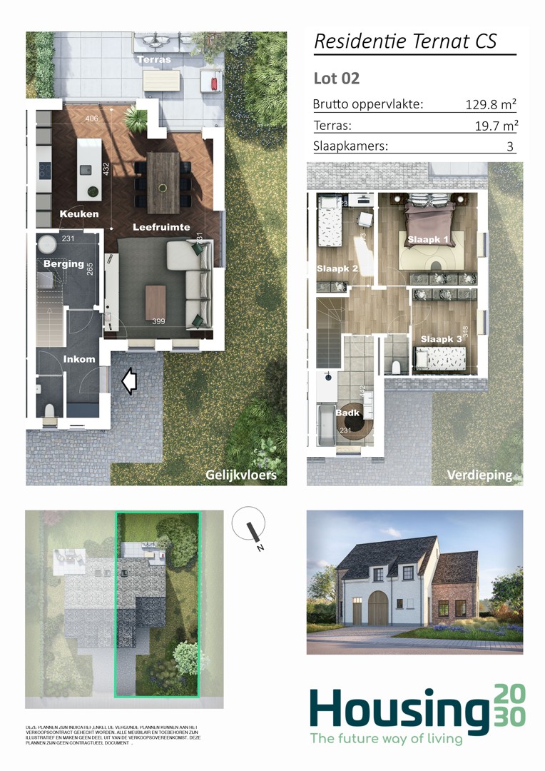 Project Ternasse - Gezinswoning in landelijke stijl met 3 kamers - foto 3