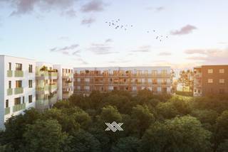 U vindt dit appartement van 96m² in het project Bloei in Gent. Het appartement beschikt over een inkomhal met een gastentoilet en plaats voor een vestiairekast. De eet- en leefruimte heeft een open keuken met aansluitend het zonneterras van 16m² met zuidoriëntatie en uitzicht op het nieuwe park. Het appartement beschikt over 2 slaapkamers met toegang tot het 2de terras en een badkamer met een inloopdouche of ligbad, dubbele lavabo en een tweede toilet. <br /><br />Bloei is een duurzaam nieuwbouwproject ingeplant tussen het Vossenbos en een park en dit op 7 minuten fietsen van het Station Gent Sint-Pieters en op wandelafstand van de tramhalte lijn 1. De architecten besteedden veel aandacht aan een doordachte indeling, lichtinval en kwalitatieve zonneterrassen. Bovendien is er voor ieder appartement een ondergrondse parking en berging voorzien.<br /><br />Bewoners genieten van een warmtepomp in combinatie akoestische en thermische isolatie, resulterend in een E-peil lager dan E22. Vloerverwarming is er de standaard. <br /><br />Benieuwd naar Bloei? Een persoonlijke, vrijblijvende afspraak via gilles@landbergh.be of 09 225 25 24.