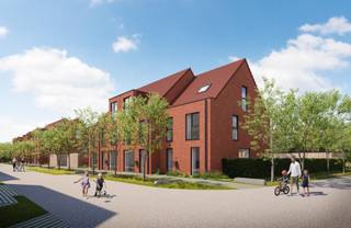 Deze gesloten bebouwing van 129m² biedt een open leefruimte met keuken, een berging en een apart toilet op het gelijkvloers. Op de eerste verdieping bevinden zich drie slaapkamers en een badkamer met apart toilet. Deze woningen beschikt over een zolder, een private carport en een tuin. Interesse? Contacteer ons via 03 808 43 94 of info@matexi.be.