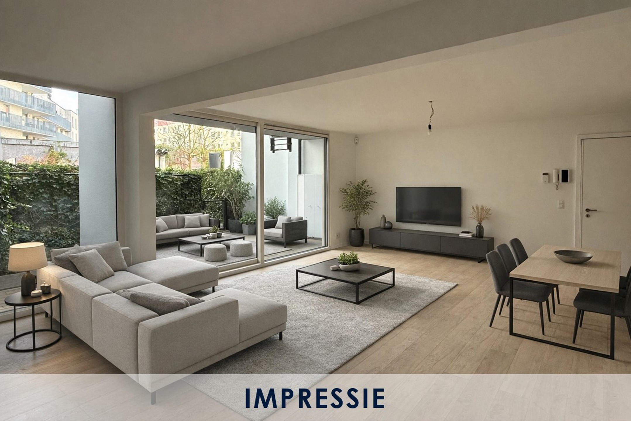 Lichtrijk gelijkvloers appartement met ruim terras - foto 1