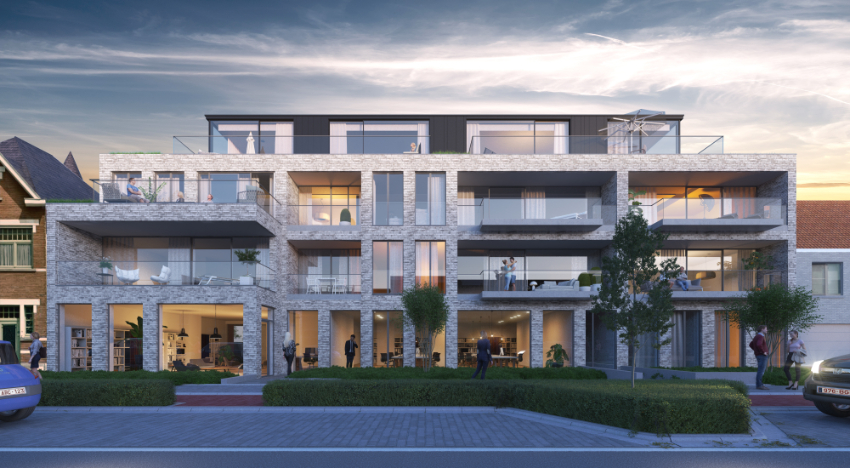 Staanplaats te koop in de nieuwbouwresidentie Albéric, vlot en gemakkelijk in- en uitrijbaar. - foto 2