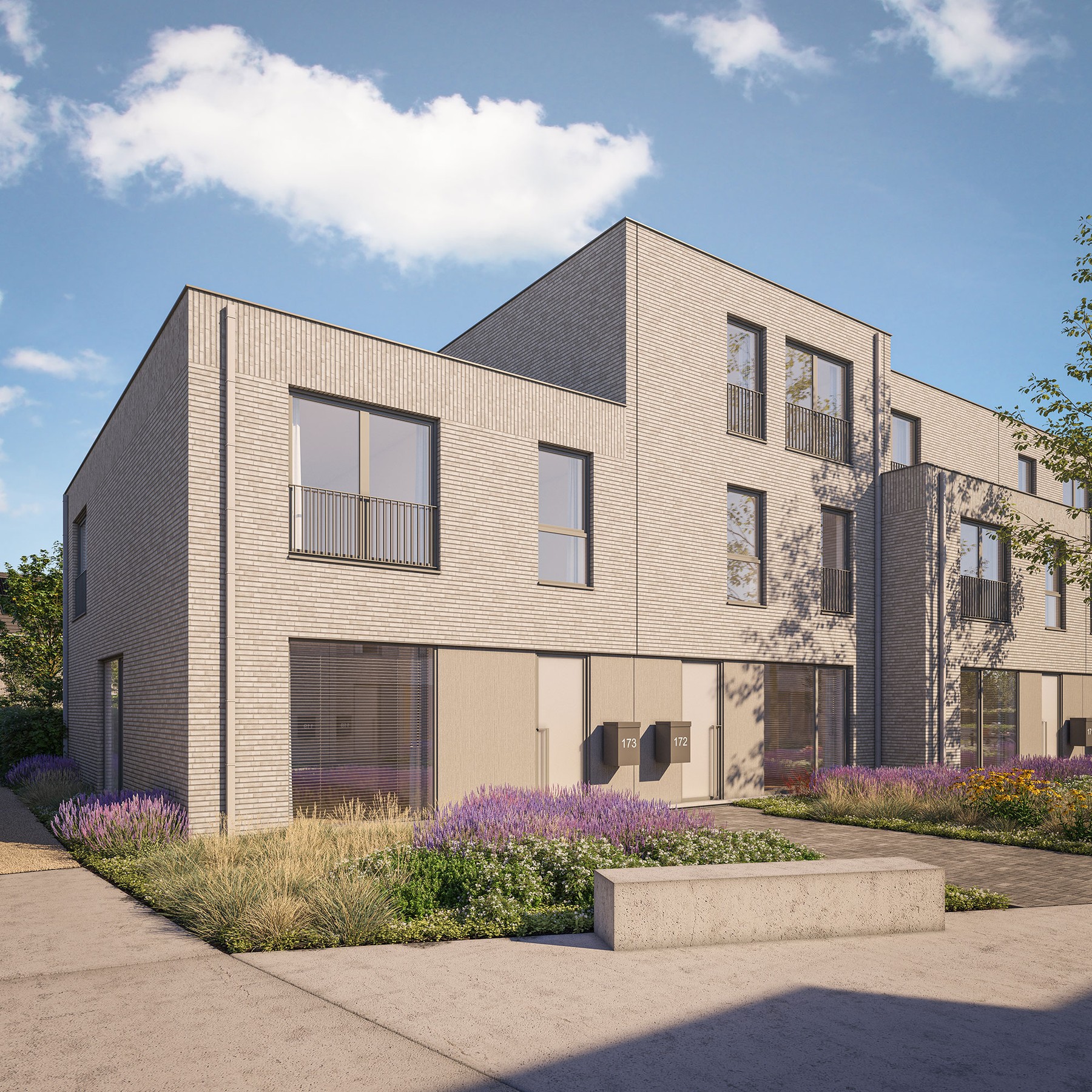 LOT 173 Moderne halfopen energiezuinige nieuwbouwwoning met 3 slaapkamers, tuin, carport en parkeerplaats. - foto 1