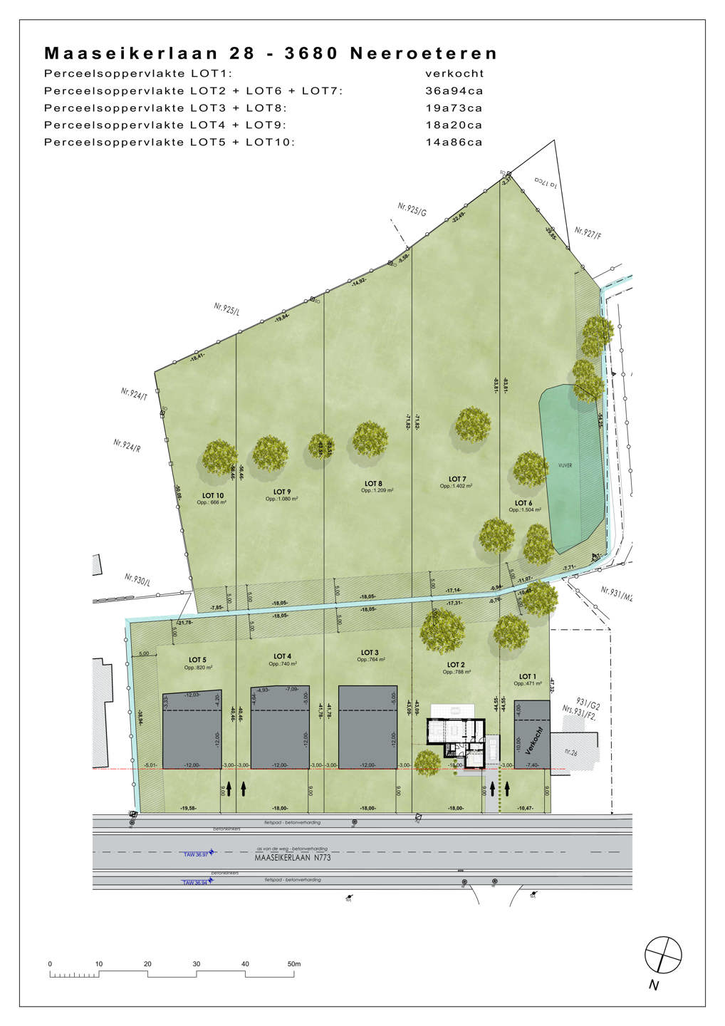 Bouwgrond open bebouwing met vergund plan - 1973m² - foto 5