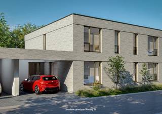 Welkom in een kleinschalig nieuwbouwproject van zeven stijlvolle gezinswoningen, centraal gelegen tussen de kerk en het gemeentehuis van Weelde. Deze uitstekende ligging combineert de charme van een dorpscentrum met het comfort van alle dagelijkse voorzieningen op wandelafstand. Bovendien geniet u van een vlotte verbinding naar de omliggende gemeenten en de Nederlandse grens, terwijl de groene omgeving garant staat voor rust en ontspanning.<br />De woningen werden ontworpen met aandacht voor ruimte, wooncomfort en duurzaamheid. Op het gelijkvloers vindt u een inkomhal met gastentoilet, een ruime leefruimte met veel natuurlijk licht en een mooi zicht op de private tuin, een volledig ingerichte keuken en een praktische berging. Daarnaast beschikt elke woning over een inpandige carport en een eigen oprit. Op de verdieping bevinden zich drie volwaardige slaapkamers en een stijlvolle badkamer, uitgerust met een dubbel badkamermeubel, een ruime inloopdouche, een vrijstaand designbad en een toilet. De hoogwaardige afwerking en doordachte indeling zorgen voor een aangename woonervaring, zowel voor jonge gezinnen als voor koppels die op zoek zijn naar een toekomstgerichte woning.<br />Ook op energetisch vlak beantwoorden deze woningen aan de hoogste verwachtingen. Dankzij de combinatie van een lucht-waterwarmtepomp, vloerverwarming, ventilatiesysteem C+, kwalitatieve isolatie en hoogrendementsbeglazing wordt een E-peil lager dan 30 nagestreefd. Dit vertaalt zich in een optimaal wooncomfort, een lagere energiefactuur en een duurzame investering voor de toekomst.<br />Bovendien krijgt u inspraak in de afwerking van uw woning. Verschillende keuzemogelijkheden laten toe om materialen en afwerkingen af te stemmen op uw persoonlijke smaak en budget, zodat uw nieuwe woning écht als thuiskomen aanvoelt.<br />Ontdek deze unieke woonkans in het hart van Weelde en geniet van comfortabel, energiezuinig wonen op een toplocatie.