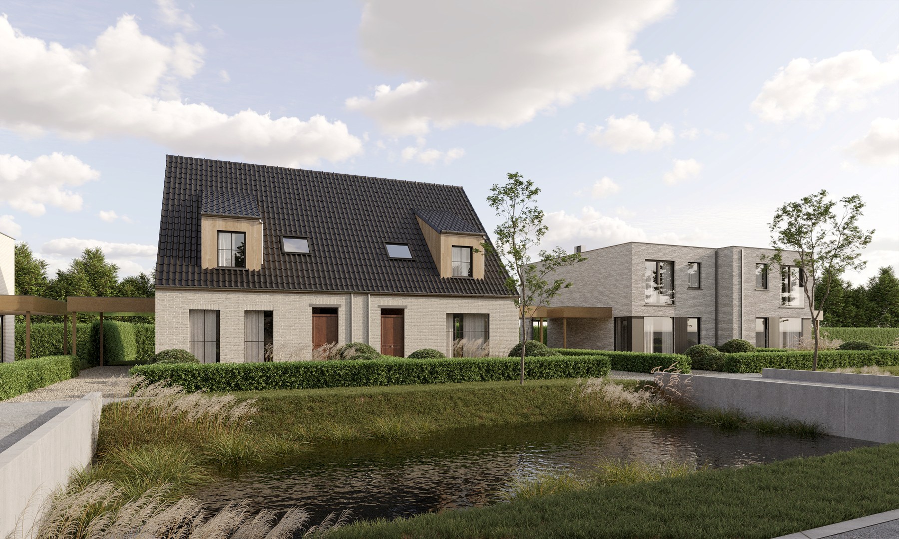 Prachtige moderne halfopen bebouwing in een groene omgeving nabij het kanaal Plassendale-Nieuwpoort te Leffinge - foto 2