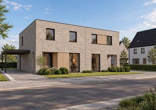 <ul>
<li>6 stijlvolle halfopen bebouwingen</li>
<li>3 tot 4 ruime slaapkamers</li>
<li>Zonnige tuinen en privatieve parkeerplaats</li>
<li>Afwerking naar eigen smaak</li>
<li>Energiezuinige woningen volgens de nieuwste normen</li>
</ul>
<br />OMGEVING<br />In de Klaverstraat in Denderleeuw wordt dit nieuwe project met zes moderne halfopen woningen gerealiseerd. De rustige en kindvriendelijke ligging vormt een ideale uitvalsbasis voor wie comfortabel wil wonen met alle voorzieningen binnen handbereik.<br /><br />Dankzij de nabijheid van scholen, buurtwinkels, sport- en recreatiemogelijkheden geniet u hier van een aangename woonomgeving. Bovendien bevindt het station van Denderleeuw zich op korte afstand, waardoor Brussel, Gent en Aalst vlot bereikbaar zijn. Ook de E40 biedt een uitstekende verbinding voor dagelijkse verplaatsingen.<br />Hier woont u in een groene en rustige buurt, met het comfort van een centrale ligging.<br /><br />INDELING<br />De woningen beschikken over een bewoonbare oppervlakte van 154 tot 160 m² en werden ontworpen met veel aandacht voor ruimte, lichtinval en wooncomfort.<br /><br />Op het gelijkvloers bevindt zich een inkomhal met gastentoilet, een ruime en lichtrijke leefruimte met open keuken en zicht op de tuin, alsook een praktische berging. Woningen 1 en 2 beschikken over een slaapkamer op de benedenverdieping die uiteraard ook kan dienstdoen als bureau of hobbykamer. Op de verdieping zijn drie volwaardige slaapkamers, een badkamer en een apart toilet voorzien. Nood aan extra ruimte? Dan is het afwerken van de zolderverdieping een perfecte oplossing.<br /><br />Elke woning beschikt over een privatieve parkeerplaats en een aangename tuin waar u in alle rust kunt genieten van het buitenleven.<br />Bovendien krijgt u de mogelijkheid om de afwerking volledig af te stemmen op uw persoonlijke voorkeuren. Dankzij de energiezuinige technieken en duurzame materialen bent u verzekerd van een comfortabele woning die klaar is voor de toekomst.<br /><br />E-PEIL 30<br />Dankzij energiezuinige technieken hebben deze woningen een gunstig E-peil. Je geniet hierdoor van een optimaal wooncomfort en een efficiënte energievoorziening die klaar is voor de toekomst.<br /><br />6% BTW<br />De woningen 1 en 2 voldoen aan de voorwaarden om aan 6% btw aangekocht te kunnen worden.<br /><br />Benieuwd om deze woningen verder te ontdekken? Bel ons op 09 394 67 95 of stuur een mailtje naar info@potrell.be voor een afspraak!<br /><br />WONING OP MAAT | JOUW WONING, JOUW STIJL<br />Maak van deze woning jouw droomhuis op maat! Voeg je eigen smaak en persoonlijkheid toe en kies zelf de keuken, vloer en badkamer van jouw instapklare woning. Een eigen stek op maat van jouw wensen en stijl. Jij kiest, Potrell voert uit. Zo makkelijk is het!
