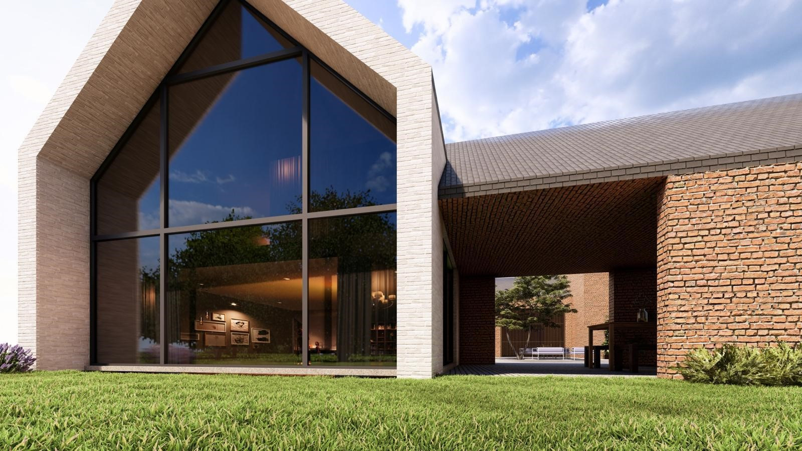 NIEUWBOUW CASCO RIANTE VILLA IN CENTRUM VAN BEVERST OP 35A55CA. - foto 5