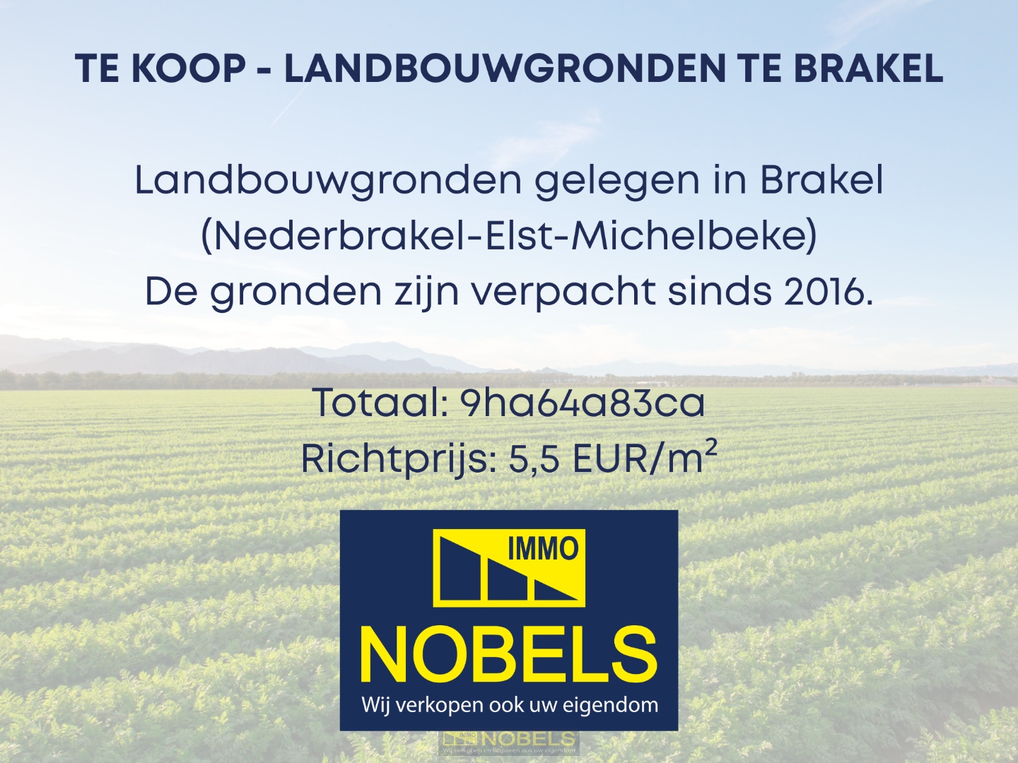 Te koop, landbouwgronden te Brakel - foto 1