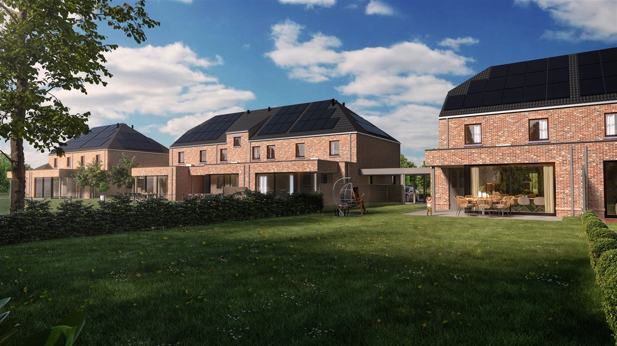 NIEUWBOUWWONING MET 3 SLAAPKAMERS UITERST CENTRAAL DOCH RUSTIG GELEGEN TE ZONHOVEN - foto 5