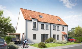 Deze tijdloze, halfopen woning bouwen we op een rustige, landelijke locatie in Ardooie, tussen de Sprietstraat, Beverensestraat en Hellestraat (ingang verkaveling links naast Sprietstraat 18A). Je geniet er van een vlotte verbinding via de N37, A17/E403. Bovendien woon je er op amper 10 minuten van het centrum en het station van Roeselare.
Deze nieuwbouwwoning in Ardooie beschikt over: een inkomhal met toilet, een ruime woon- en eetkamer met veel lichtinval, aansluitend een open keuken, een berging en een mooie tuin (grondoppervlakte: 485 m²). Op de verdieping zijn er 3 slaapkamers en een ruime zolder, die als vierde slaapkamer of hobbyruimte kan ingericht worden. Verder een badkamer met bad, inloopdouche en wastafel, alsook een afzonderlijk toilet boven.
Het gebruik van een warmtepomp, in combinatie met vloerverwarming en zonnepanelen zorgt ervoor dat jouw toekomstige energiefactuur onder controle blijft (E10). Je kiest zelf de afwerkingsmaterialen voor keuken, badkamer, vloeren en binnendeuren. Zo kan je de woning volledig laten inrichten naar jouw wensen.
Contacteer ons gerust en ontdek alle details.