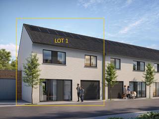 INDELING VAN DE WONING<br /><br />GELIJKVLOERS<br /><br />- Inkomhal- Gastentoilet- Leefruimte met open keuken- Trap naar boven- Berging/wasruimte- Inpandige garage<br />EERSTE VERDIEP<br /><br />- Nachthal met zolderluik- Apart toilet- Badkamer- Berging- Badkamer- 4 slaapkamers<br />ZOLDERVERDIEP<br /><br />- Zolderruimte<br />Afbeeldingen zijn steeds illustratief en contractueel niet bindend.<br /><br />De koper heeft deels nog inspraak in de stijl en afwerking van de woning voor zover deze zaken niet werden vastgelegd door vergunning of bestelling van materialen.<br /><br />TIP: Hoe sneller U beslist in de bouwfase, des te meer inspraak U heeft in de keuze van materialen en/of afwerking.<br /><br />ECO-uitvoering dat voldoet aan strenge energienormen.<br /><br />- Zonnepanelen- Doorgedreven isolatie- Warmtepomp i.p.v. gas- Vloerverwarming- Ventilatie D- Max. E-peil = 30- Elektriciteitsaansluiting : 3 fasen