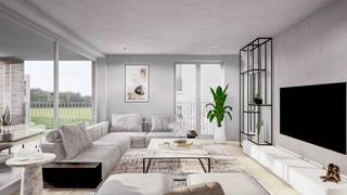 Residentie Moulart is gelegen in de stadskern van Geel in het binnengebied tussen de straten Pas en Peperstraat. De centrale ligging met de Markt van Geel op wandelafstand zorgt voor de nabijheid van alle faciliteiten. Winkels, horeca, scholen en openbaar vervoer bevinden zich op slechts enkele minuten wandelen van dit project. <br /><br />Het appartement bevindt zich op de eerste verdieping en heeft een bewoonbare oppervlakte van 139,80m². <br /><br />Indeling:<br />- Een inkomhal met vestiaireruimte<br />- Een woonkamer <br />- Open keuken <br />- 3 slaapkamers <br />- Badkamer <br />- 2 bergruimtes <br />- Apart toilet <br />- Overdekt terras <br /><br />Elk appartement wordt sleutel op de deur afgeleverd en u mag de afwerking zelf kiezen. Bij dit project is doelbewust gekozen voor de bouwmethode en materialen die voldoen aan de eisen van morgen. Alle appartementen zijn voorzien van vloerverwarming, een warmtepomp en zonnepanelen. Hierdoor zullen de appartementen een E-peil van maximum 20 behalen. Er is een lift aanwezig in het gebouw. Bij alle appartementen dient een ondergrondse autostaanplaats en kelderberging aangekocht te worden. Verder zijn er 2 fietsenstallingen inbegrepen in de verkoopprijs.<br /><br />De verkoop van deze appartementen vallen onder de Wet Breyne. De geafficheerde prijzen zijn exclusief BTW (21%) en bijkomende aankoopkosten.<br /><br />Indien u extra informatie wilt over dit project kan u hiervoor een afspraak maken via e-mail, info@vastengoed.be of telefonisch 014/72.73.74.