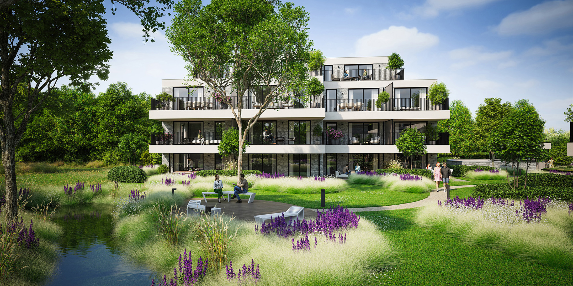 Gelijkvloers appartement met zuid terras midden in het groen - foto 5