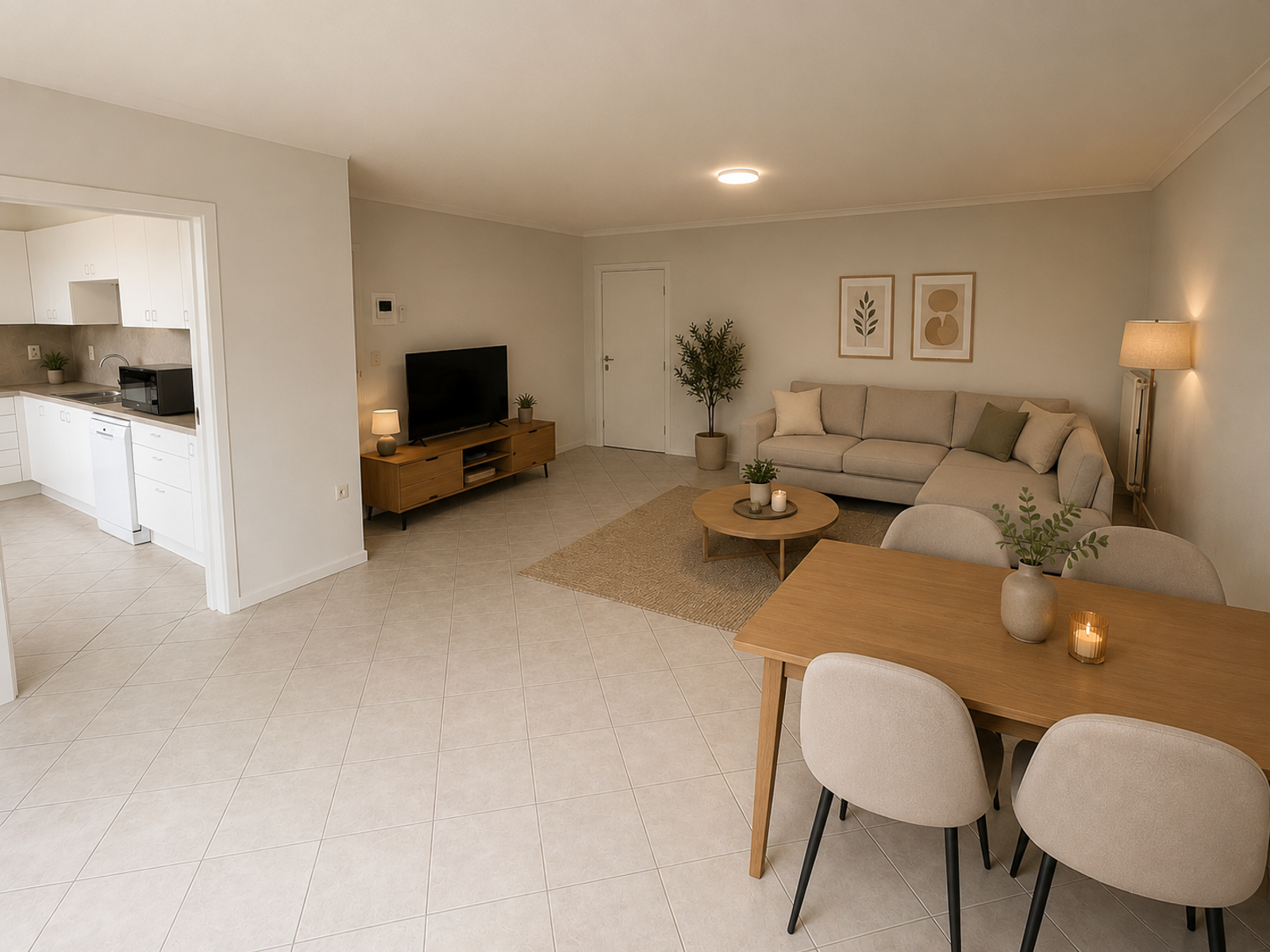 Ruim appartement in het centrum met 2 slaapkamers en terras - foto 4