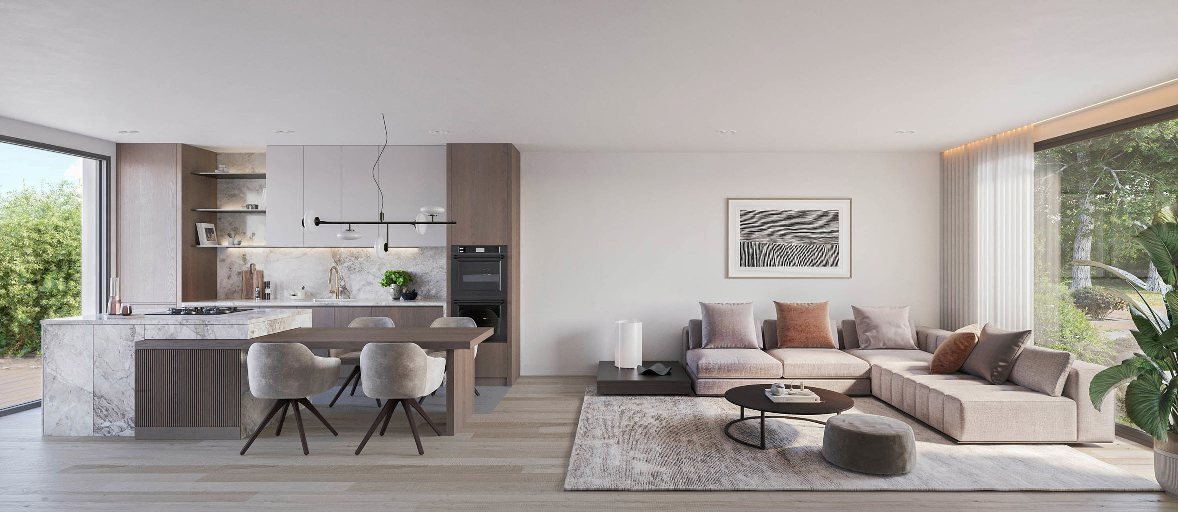 Woonerf met 12 doorzonwoningen - foto 1