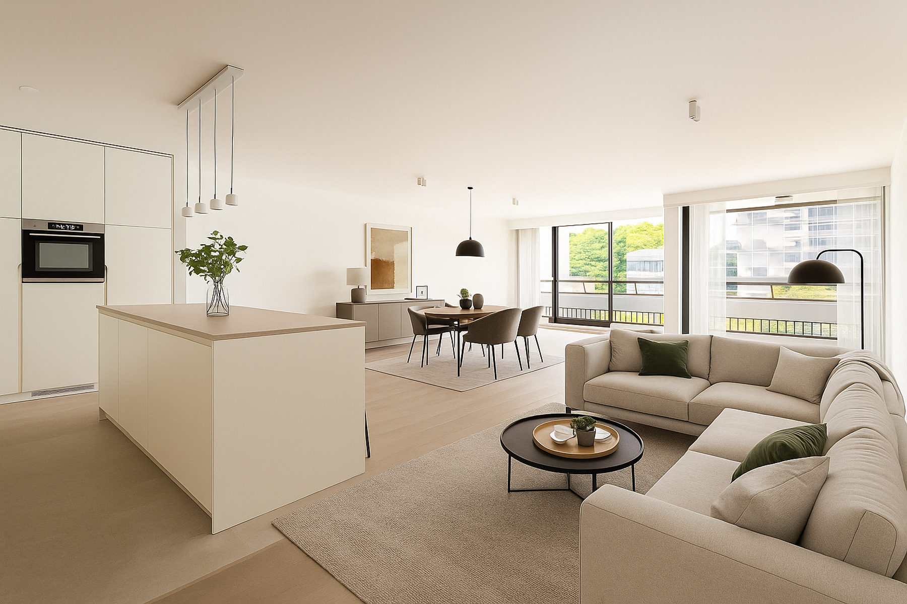 Modern nieuw gerenoveerd 2 slpk app + terras te Antwerpen - foto 1