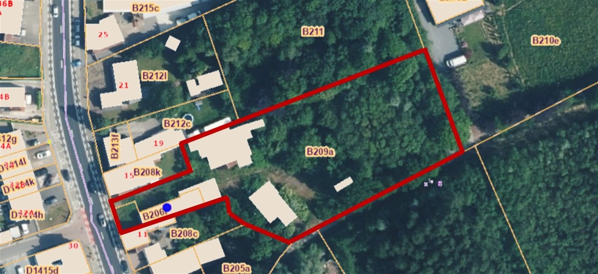 Grond voor halfopen bebouwing van 4156 m² - foto 1