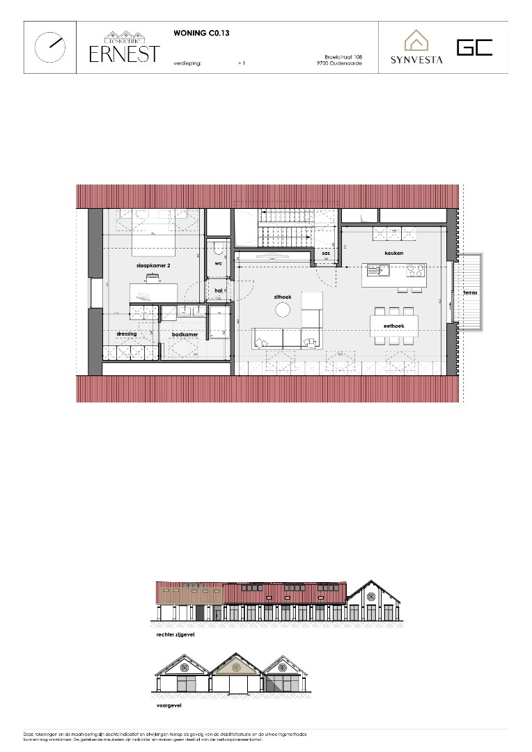 Modern huis met 2 slaapkamers en 2 badkamers – Nieuwbouwproject Ernest, Oudenaarde - foto 4