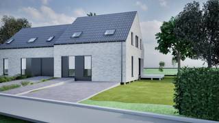 In een rustige en bijzonder gegeerde woonwijk in het groene Overijse bieden wij deze nog te bouwen nieuwbouwwoning aan. Het perceel van 9a27ca...