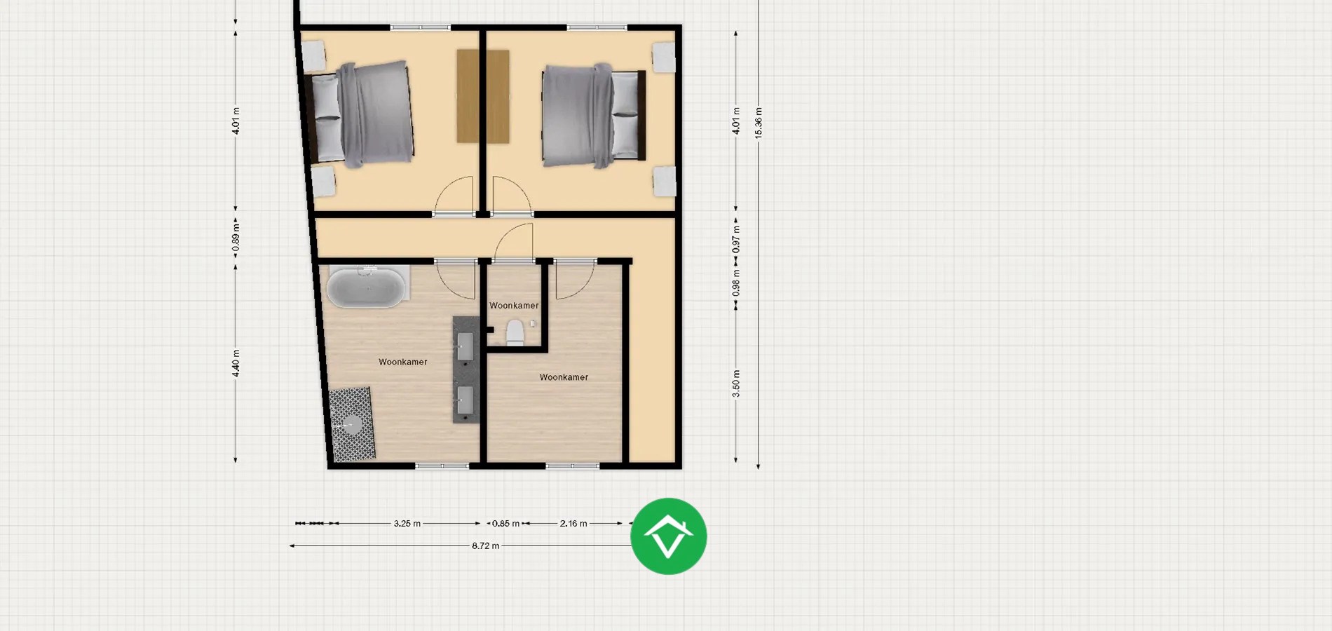 bouwgrond voor halfopen bebouwing centrum Koekelare - foto 4