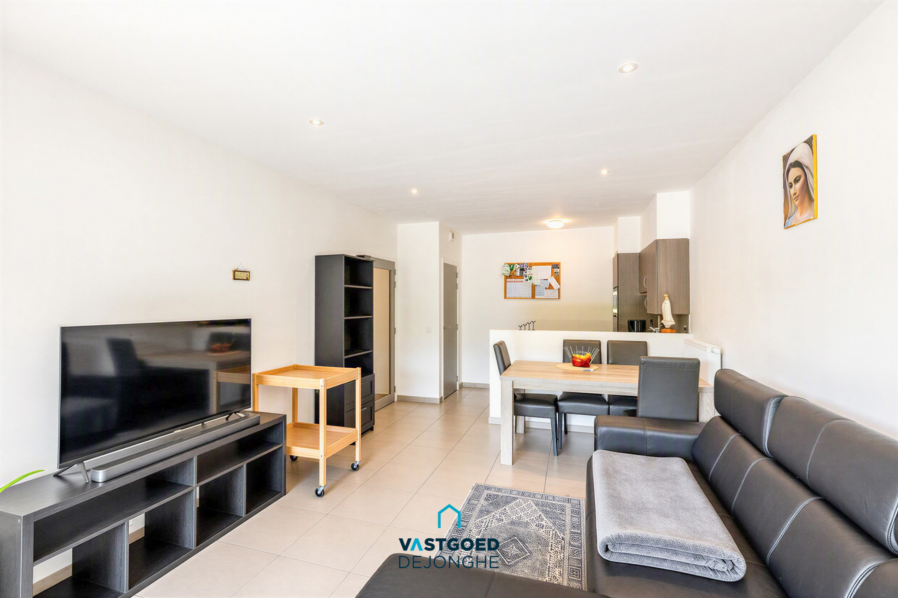 Instapklaar 1-slaapkamerappartement nabij het centrum van Zwijnaarde - foto 5