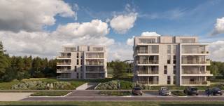 Residentie Blue Barrier: Heerlijk genieten met zicht op natuur en water in Lommel:Prachtig nieuwbouwappartement met twee slaapkamers en terras, aan...