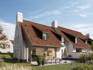 Deze 6 wooneenheden zijn toonbeelden van hoe goed het leven is vandaag en in de toekomst.<br />Dankzij een tijdloze en uitgepuurde architectuur vormt het woonerf De Reisduif een natuurlijk geheel met de weidse omgeving. Binnen krijgt het heldere polderlicht vrij spel, buiten is het spelen geblazen in het groen van de ruime tuinen. Zoveel groen en stilte is ideaal voor wie in alle rust wil genieten van het landelijke leven, zonder ook maar 1 toegeving te doen aan comfort of bereikbaarheid. Lapscheure is via de nabijgelegen expresweg de perfecte uitvalsbasis naar zowel Knokke, Brugge en Antwerpen.<br /><br />De 6 woningen van Woonerf De Reisduif worden opgetrokken en afgewerkt met uitsluitend kwalitatieve materialen en voldoen aan de wettelijke normen rond energieprestatie en isolatie. De woningen omvatten een gelijkvloers met een ruime leefruimte en open keuken, garage en een staanplaats vόόr de woning. Op het verdiep bevinden zich 3 à 4 slaapkamers (afhankelijk van de woning), een badkamer met afzonderlijk toilet, alsook een berging. Ook de zolder onder het dak is toegankelijk en kan naar wens worden ingericht.<br />Het terrein is toegankelijk via een oprit met 3 private staanplaatsen voor auto’s.<br />De eerste en derde woning worden casco verkocht.<br /><br />Een hoogwaardig project gelegen op een unieke locatie.<br /><span>Aarzel niet om ons te contacteren voor meer informatie: tel.: 050 62 44 14 of via knokke@immax.be</span>