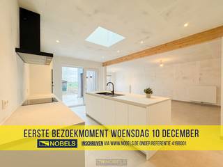 1ste bezoekdag woensdag 10 december! Inschrijven kan via www.nobels.be onder referentienummer 4198001.VOLLEDIG GERENOVEERDE GEZINSWONING met 4...