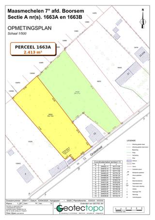 <p><span>Aan de Grotestraat in Boorsem bieden wij deze bijzonder ruime bouwgrond van 24a13ca aan. Een mooie kans voor wie landelijk wil wonen en droomt van een comfortabele woning met een royale tuin!</span></p><p><span>Het perceel beschikt over een straatbreedte van 20,83 meter en een diepte van 85,08 meter. Dankzij de ruime oppervlakte is er volop plaats voor privacy, groen en buitenruimte.</span></p><p><span>De landelijke ligging wordt gecombineerd met een vlotte bereikbaarheid. Het centrum van Maasmechelen, winkels, scholen, horeca en andere dagelijkse voorzieningen bevinden zich op korte afstand. Ook de belangrijkste verbindingswegen en de autosnelweg zijn gemakkelijk bereikbaar.</span></p><p><span>Perceelgegevens</span></p><ul><li><span>Oppervlakte: 2.413 m²</span></li><li><span>Straatbreedte: 20,8 meter</span></li><li><span>Perceeldiepte: 85,5 meter</span></li><li><span>Bestemming: woongebied met landelijk karakter</span></li></ul><p><span>De concrete bouwmogelijkheden, bouwvorm en inplanting zijn afhankelijk van de geldende stedenbouwkundige voorschriften en de goedkeuring van de bevoegde overheid.</span></p><p><span>Interesse? Neem gerust contact met ons op via 0484.35.70.31 of via diana@jemar.be!</span></p>