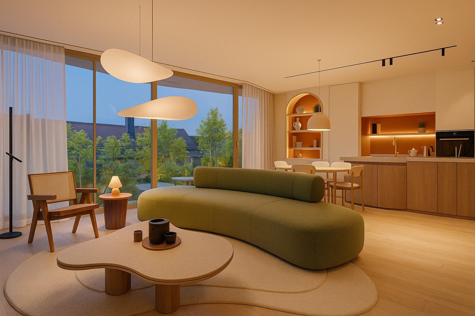 Res. "Finion": 2 slaapkamer appartement met terras - foto 1