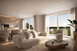 Ontdek deze moderne nieuwbouwwoning, een project van Steen Sterk.<br /><br />Via de inkomhal met gastentoilet komt u binnen in de lichtrijke leefruimte met open keuken en eet- en zithoek. Dankzij de grote raampartijen geniet u van een prachtig zicht op de tuin. Verder beschikt het gelijkvloers over een praktische berging en een inpandige garage.<br /><br />Op de eerste verdieping bevinden zich drie ruime slaapkamers, een afzonderlijk toilet en een volledig uitgeruste badkamer met dubbele lavabo, ligbad en aparte douche. Daarnaast is er ook een zolder aanwezig.<br /><br />Deze woning blinkt uit in duurzaamheid dankzij een warmtepomp met vloerverwarming, ventilatie type D met warmteterugwinning, 4 zonnepanelen (1.500 - 1.800 Wp) en een regenwaterput van 7.500 liter met regenwaterpomp in de put zelf.<br /><br />Geniet van een rustige, groene ligging nabij de Scheldemeersen, scholen en winkels, met volledige vrijheid in de afwerking naar eigen smaak!<br /><br />Oppervlaktes (bruto): gelijkvloers 103 m², eerste verdiep 66 m², zolder 33 m².<br /><br />Prijs exclusief registratierechten en btw, evenals aansluitings-, plaatsing- en abonnementskosten van nutsvoorzieningen. <br />Onder voorbehoud van het bekomen van de stedenbouwkundige vergunning.<br /><br />Mogelijkheid om aan te kopen aan 6% BTW, mits aan bepaalde voorwaarden wordt voldaan.