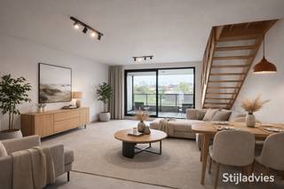 n het stijlvolle nieuwbouwproject “Baron de L”, centraal gelegen in Liedekerke, bevindt zich deze prachtige duplex met twee slaapkamers.Deze...