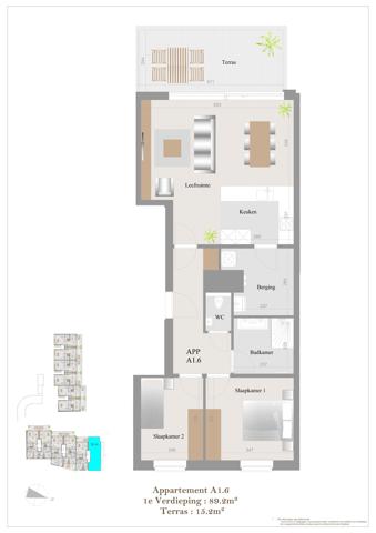 2 slaapkamer appartement A1.6 - foto 5