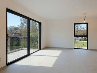 Cet appartement neuf moderne situé au Schranshoevelaan 8, Bâtiment D, boîte 1.3 dispose d’un séjour spacieux et lumineux avec cuisine...