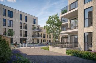 App. 0.2 – Gebouw 4: Dit nieuwbouwappartement op het gelijkvloers in hedendaagse stijl heeft 2 slaapkamers, een terras van +/- 15 m² en een oppervlakte van +/- 79 m². Dit lichtrijk appartement is gelegen op de voormalige site van de historische koffiebranderij Bruynooghe. Alle panden zijn uitgerust met een systeem van geothermie waarmee energie op een duurzame manier uit de bodem wordt gehaald. Elke woonunit beschikt over een eigen individuele warmtepomp voor de aansturing van de vloerverwarming en aanmaak van warm water. <br />Dit appartement is gelegen op de voormalige site van de historische koffiebranderij Bruynooghe, tussen de Minister Liebaertlaan en de Vlaanderenkaai. De Branderij is centraal gelegen en vlot bereikbaar via de R8, maar biedt een duurzame oase van recreatie en rust. Via de nieuwe wandel- en fietsas die door de auto-luwe enclave loopt, ben je in een oogwenk aan het charmante kanaal of de bruisende binnenstad, met alle voorzieningen binnen handbereik.<br /><br />Interesse of vragen? Meer info op matexi.be/debranderij of contacteer vrijblijvend onze sales consultants op 056 38 01 67.