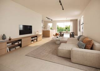 Zoek jij een energiezuinige nieuwbouwwoning op een ideale locatie? Bekijk dan even deze fraaie halfopen bebouwing in hedendaagse begijnhofstijl. De woning maakt deel uit van ons nieuwbouwproject in Ranst. In een kindvriendelijke buurt, in een groene omgeving, dicht bij alle voorzieningen.<br /><br />Het is een zeer energie-efficiënte woning (E-peil 11), uitgerust met geothermische warmtepomp, vloerverwarming, ventilatie met warmterecuperatie en zonnepanelen.<br />Deze ruime gezinswoning heeft een optimale indeling met o.m. een lichtrijke leefruimte, ingerichte eilandkeuken en badkamer, 4 slaapkamers, omheinde zongerichte tuin met gezellig terras, veel berging, een oprit, carport.   <br /><br />Danneels werkt jouw nieuwe woning sleutel-op-de-deur voor je af voor een vaste prijs en tegen een afgesproken einddatum. Jij kiest de keuken- en badkamerinrichting, vloer- en wandtegels bij onze partners. Onze klantenbegeleider staat voor je klaar met advies op maat. 