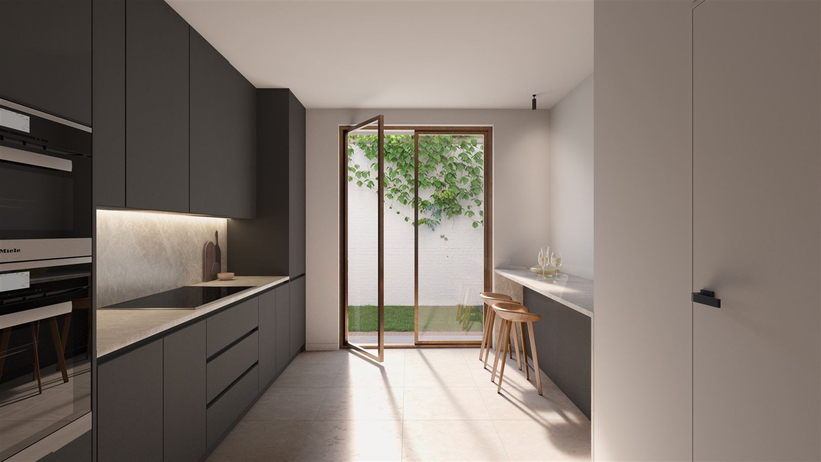 Gelijkvloersappartement met tuin en 2 SLK - foto 2