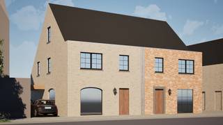Langs de Slijpesteenweg 3 te Leffinge bouwt Residentie Vastgoed weldra een stijlvolle, landelijke, halfopen bebouwing. Dit op een perceel met een oppervlakte van 389 m².<br />Hier wordt de charme en rust van het landelijke wonen gecombineerd met het comfort, de hedendaagse architectuur en de energiezuinigheid van een nieuwbouwwoning.<br /><br />De woning wordt praktisch en functioneel ingedeeld. Op de gelijkvloerse verdieping beschikt de woning over een inkomhal met apart toilet, een ruime en lichtrijke leefruimte met open, ingerichte keuken en een praktische was- en bergruimte.<br />Op de eerste verdieping bevinden zich een nachthal met apart toilet en bergruimte, drie volwaardige slaapkamers, waarvan één slaapkamer over een dressing beschikt . Daarnaast is er een ruime badkamer, waar plaats voorzien is voor zowel een douche en/of bad.<br />De woning beschikt bovendien over een zolderruimte en een ruime tuin, waardoor u volop kunt genieten van het buitenleven en de landelijke omgeving.<br />(Gvg, Wg, Gmo, VKr, Vv) ~ E-peil: 30 ~ Ref. OU29239<br /><br />De ligging in Leffinge, een deelgemeente van Middelkerke, biedt een aangename en rustige woonomgeving met een vlotte bereikbaarheid. Zowel de omliggende gemeenten als de kust en de belangrijkste verbindingswegen zijn gemakkelijk bereikbaar.<br />Een mooie opportuniteit voor wie op zoek is naar een kwalitatieve nieuwbouwwoning in een landelijke omgeving, op korte afstand van de kust.<br /><br />Interesse in dit nieuwbouwproject?<br />Grijp deze unieke kans en ontdek de mogelijkheden van deze landelijke halfopen woning in Leffinge.<br />Neem vandaag nog contact met ons op voor meer informatie.<br /><br />Residentie Vastgoed treedt niet op als bemiddelaar maar als verkoper van het onroerend goed.