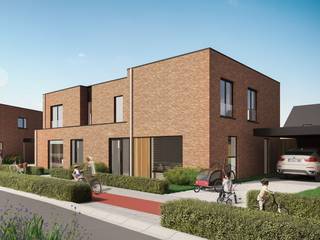 Deze woning wordt gebouwd in het vernieuwend woonproject ‘Roobaertpark’, een rustige buurt die vernieuwend groen, open en verkeersarm is ingericht aan de rand van het stad. De woning is aangesloten op het stadswarmtenet, waardoor je niet meer afhankelijk bent van fossiele brandstoffen zoals aardgas!<br />Lot 3 is een halfopen bebouwing op een grondoppervlakte van 354 m². Moderne woning met plat dak met 148 m² bewoonbare oppervlakte.<br />GELIJKVLOERS: inkom, wc, zeer ruime living (39 m²), open keuken met eiland, berging.<br />EERSTE VERDIEPING: 2 identieke kinderkamers, 1 ruime slaapkamer voor de ouders, ingerichte badkamer met inloopdouche en dubbele lavabo, aparte wc, technische ruimte.<br />Energiezuinige woning dankzij doorgedreven isolatiepakket, zonnepanelen  en ventilatiesysteem D. Deze woning wordt aangeboden met ingerichte badkamer, bevloering en vloerverwarming.<br />In de prijs is ook begrepen :<br />- Tuinafsluiting met zwarte Plastidordraad.<br />- Houten carport van 9m op 3m bestaande uit overdekte autostaanplaats van 6m op 3m en geïntegreerde tuinberging van 3m op 3m.<br /><br />Prijs excl. btw en kosten. Voor meer info bel 09 280 60 60 of mail naar info@durabrik.be<br />Download de brochure op https://durabrik.immo/roeselare-honzebroekstraat |<br />Bezoek onze kijkwoning ter plaatse. Een afspraak maken kan via https://www.durabrik.be/nl/kijkwoningen/roeselare-honzebroekstraat<br /><br />* Afbeeldingen en oppervlaktes zijn indicatief.