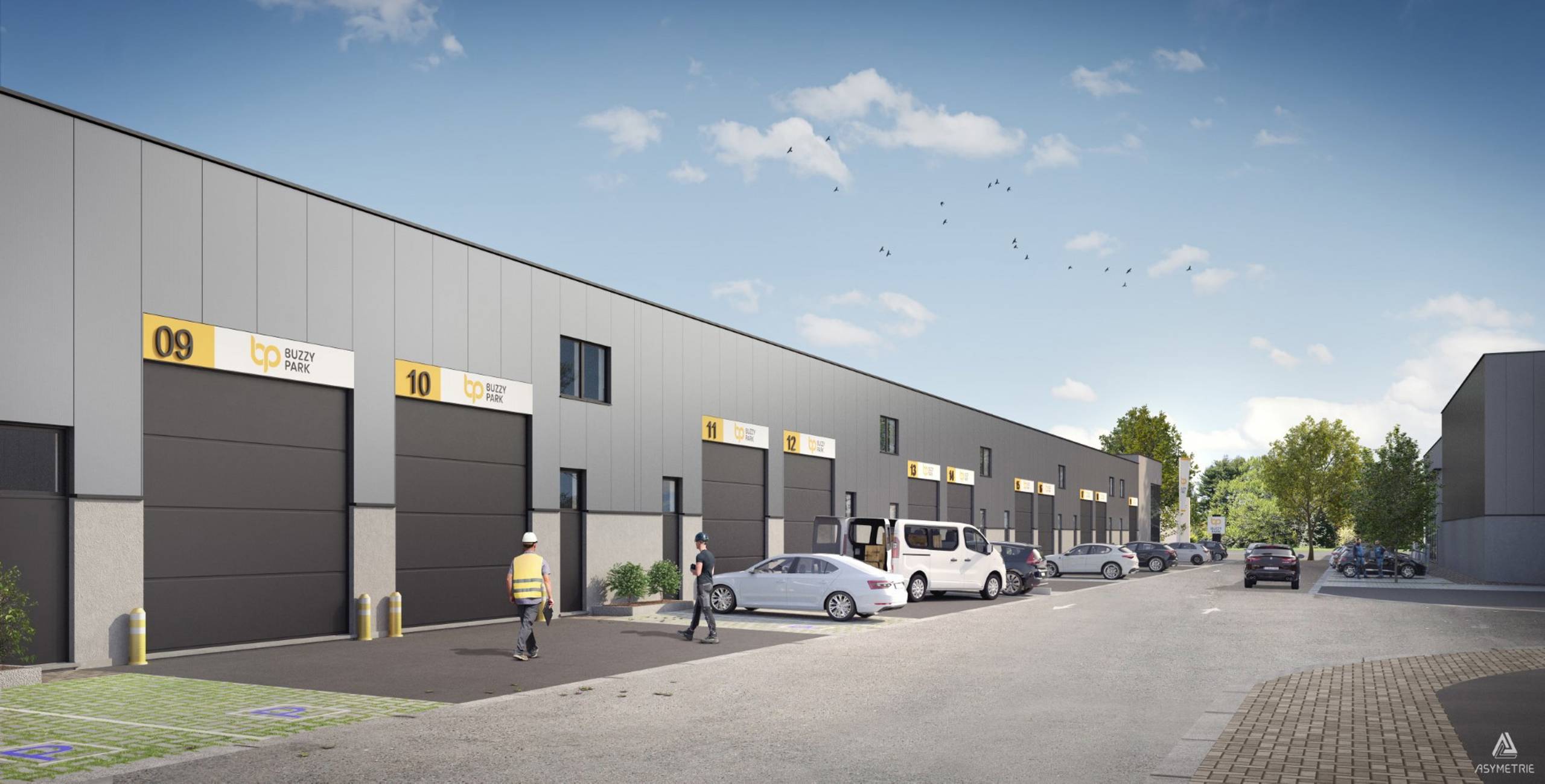 Buzzy Park – 19 Nieuwe Magazijnen te Koop in Nijvel – Van 181 tot 1.097 m² - foto 2