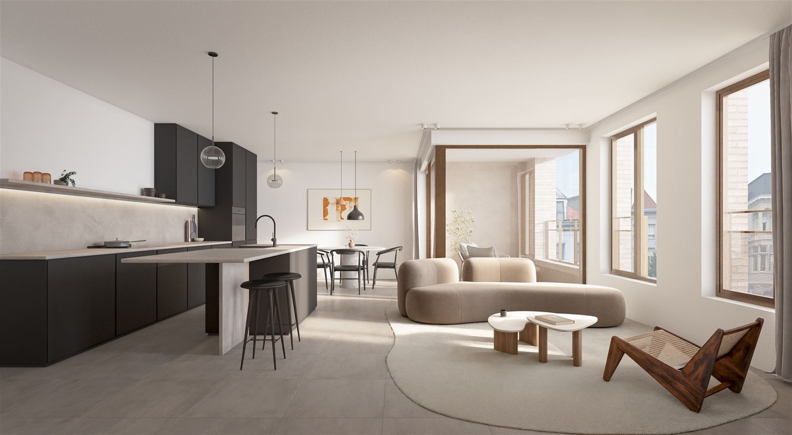 Nieuwbouwappartement met 3 slaapkamers en terras - foto 1