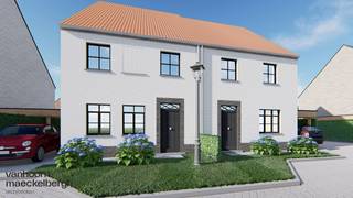 Aux abords de Harelbeke, dans un environnement verdoyant et calme avec une connexion fluide vers Courtrai, un nouveau projet résidentiel comprenant 26 habitations de qualité voit le jour. Ce lotissement contemporain réunit le meilleur des deux mondes : un cadre résidentiel paisible et une excellente accessibilité aux écoles, commerces et axes routiers importants.  Habiter de manière contemporaine et économe en énergie  Les habitations, tant semi-ouvertes qu’en rangée, sont construites selon les normes énergétiques actuelles et équipées de techniques modernes telles que la ventilation D, le chauffage par le sol, une pompe à chaleur et des panneaux solaires. Vous profitez ainsi d’une maison durable, confortable et économe en énergie, prête pour l’avenir.  Avec des surfaces habitables comprises entre 122 et 162 m² et, en standard, quatre chambres, chaque habitation offre une disposition réfléchie où l’espace de vie, la lumière et la fonctionnalité occupent une place centrale. Un carport pour chaque habitation et une vaste zone verte centrale au sein du lotissement constituent des atouts supplémentaires pour ceux qui apprécient l’espace et la tranquillité.  Une maison qui vous ressemble  Les habitations sont entièrement finies et offrent de larges possibilités de choix en termes de matériaux et de finitions. Vous pouvez ainsi façonner votre nouveau lieu de vie dans le style qui vous convient, tout en bénéficiant du confort d’une approche clé-sur-porte.  Idéal pour les familles et les amateurs de tranquillité  Grâce à son environnement convivial pour les enfants, à la conception verte du projet et à l’équilibre parfait entre tranquillité et proximité des commodités urbaines, ce projet résidentiel est idéal pour les familles, les jeunes starters et tous ceux qui accordent de l’importance au confort de vie contemporain dans un quartier agréable et ouvert.  Souhaitez-vous une visite sans engagement du projet ? N’hésitez pas à contacter Immo Beguin au emiel@immobeguin.be.