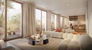 <strong>CITY YARD - trendy nieuwbouw wonen aan Den Dam<br /><br /></strong>Welkom in <strong>CITY YARD</strong>, een <strong>kleinschalig en kwalitatief nieuwbouwproject</strong> met slechts <strong>12 appartementen</strong> op wandelafstand van <strong>Park Spoor Noord</strong> en het <strong>Eilandje</strong>. Hier woon je in een wijk die volop in beweging is, vlakbij de <strong>Slachthuissite </strong>(dé stadsontwikkeling van Antwerpen) en met een vlotte verbinding naar het centrum en de ring.<br /><br /><strong>Een aanbod voor elke woonwens</strong><br />CITY YARD combineert <strong>strakke, tijdloze architectuur</strong> met een duurzame insteek. Het project beidt een gevarieerd aanbod aan <strong>appartementen met 2, 3 of 4 slaapkamers</strong>, telkens met een <strong>terras</strong>. Op het gelijkvloers bevinden zich bovendien <strong>twee kantoorruimtes met tuin</strong> - ideaal voor wie wonen en werken slim wil combineren.<br />En voor wie écht groots wil wonen: de absolute blikvanger is de <strong>riante penthouse</strong> met ca. <strong>187 m²</strong> bewoonbare oppervlakte en ca. <strong>54 m²</strong> terras.<br /><br /><strong>Maak er jouw thuis van</strong><br />Alle units worden afgewerkt volgens de budgetten van het lastenboek, met <strong>ruimte voor personalisatie</strong>: kies zelf je <strong>keuken, badkamer en vloerafwerking</strong>. Zo creëer je een interieur dat perfect bij jouw stijl past.<br /><br /><strong>Duurzaam, comfortabel en futureproof (BEN)</strong><br />CITY YARD wordt gebouwd volgens de <strong>BEN-principes (Bijna Energie Neutraal) </strong>met focus op lage energiekosten en hoog comfort:<br />- <strong>individuele lucht/water warmtepomp<br />- vloerverwarming<br />- ventilatiesysteem type D </strong>voor continue, gezonde luchtcirculatie<br />- <strong>kwalitatieve isolatie en hedendaagse technieken<br /><br />Extra troeven die het verschil maken<br />- ondergrondse parkeergarage<br />- kelderbergingen<br />- fietsenstalling<br />- </strong>centrale ligging met uitstekende ontsluiting binnen én buiten de stad<br />- interessante <strong>investeringsopportuniteit</strong> in een wijk met een sterke toekomstvisie<br /><br />Mogelijkheid tot <strong>6% BTW-tarief</strong>.