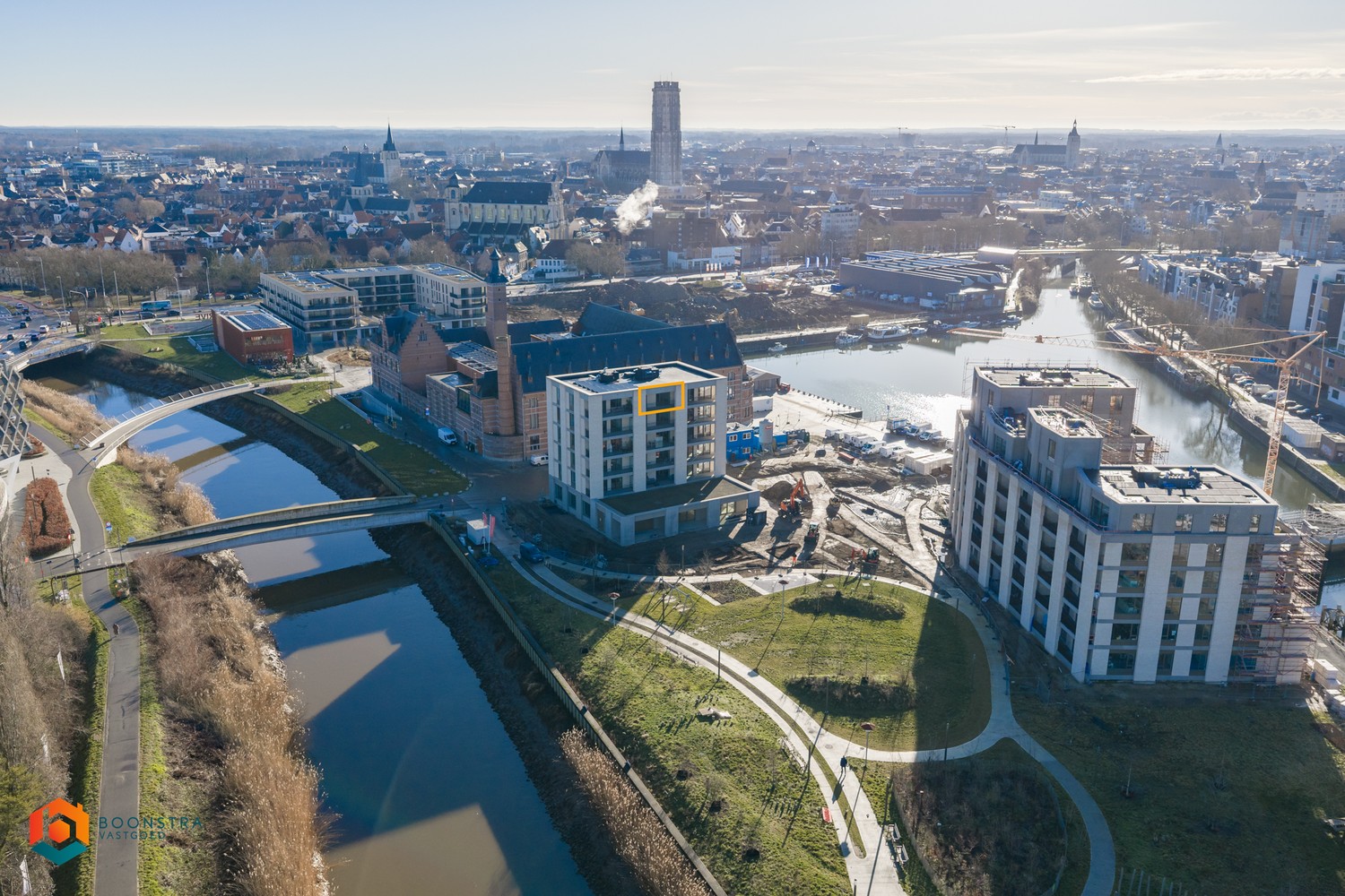 Nieuwbouwapp. met 1 slpkr, berging en prachtig uitzicht te Mechelen - foto 4