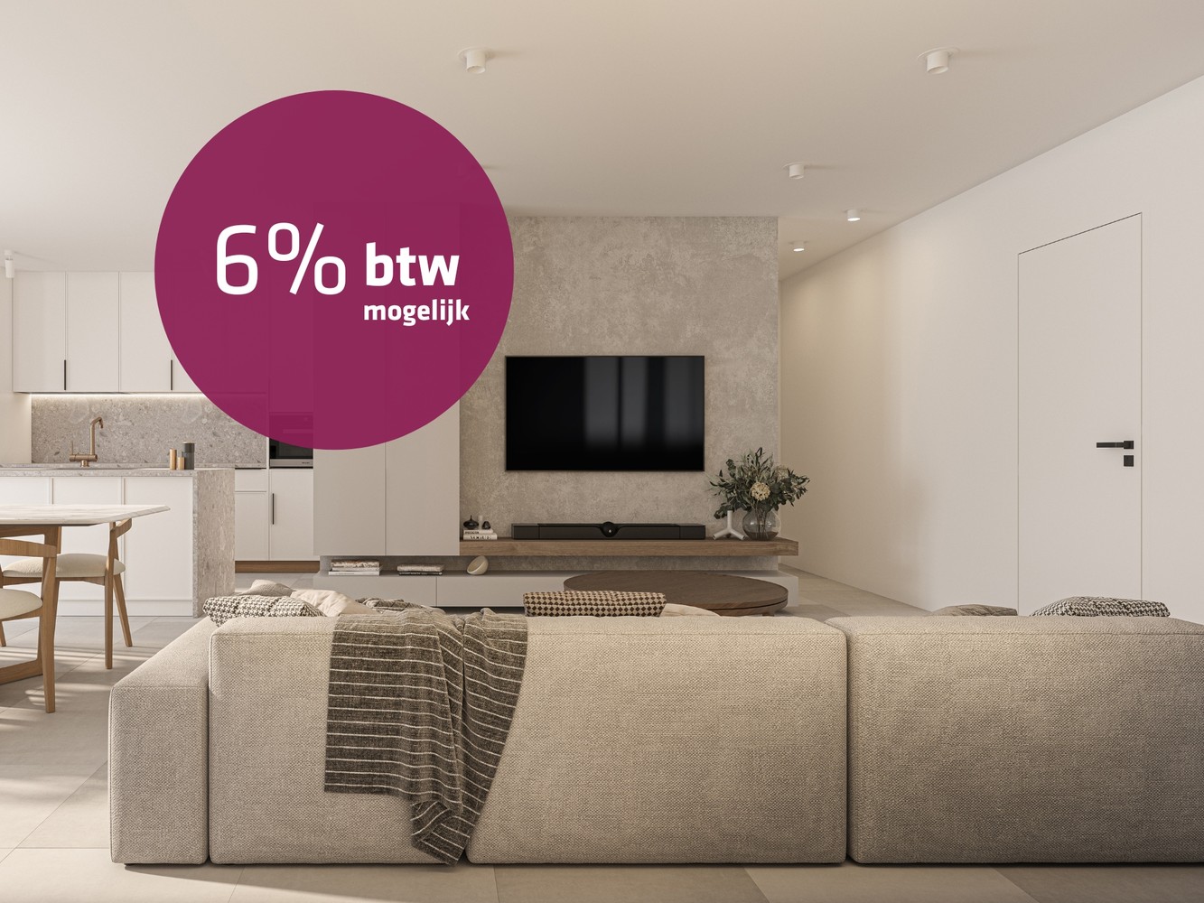 Volledig afgewerkte 3-gevel woning | 3 slpk | 6% btw mogelijk - foto 1