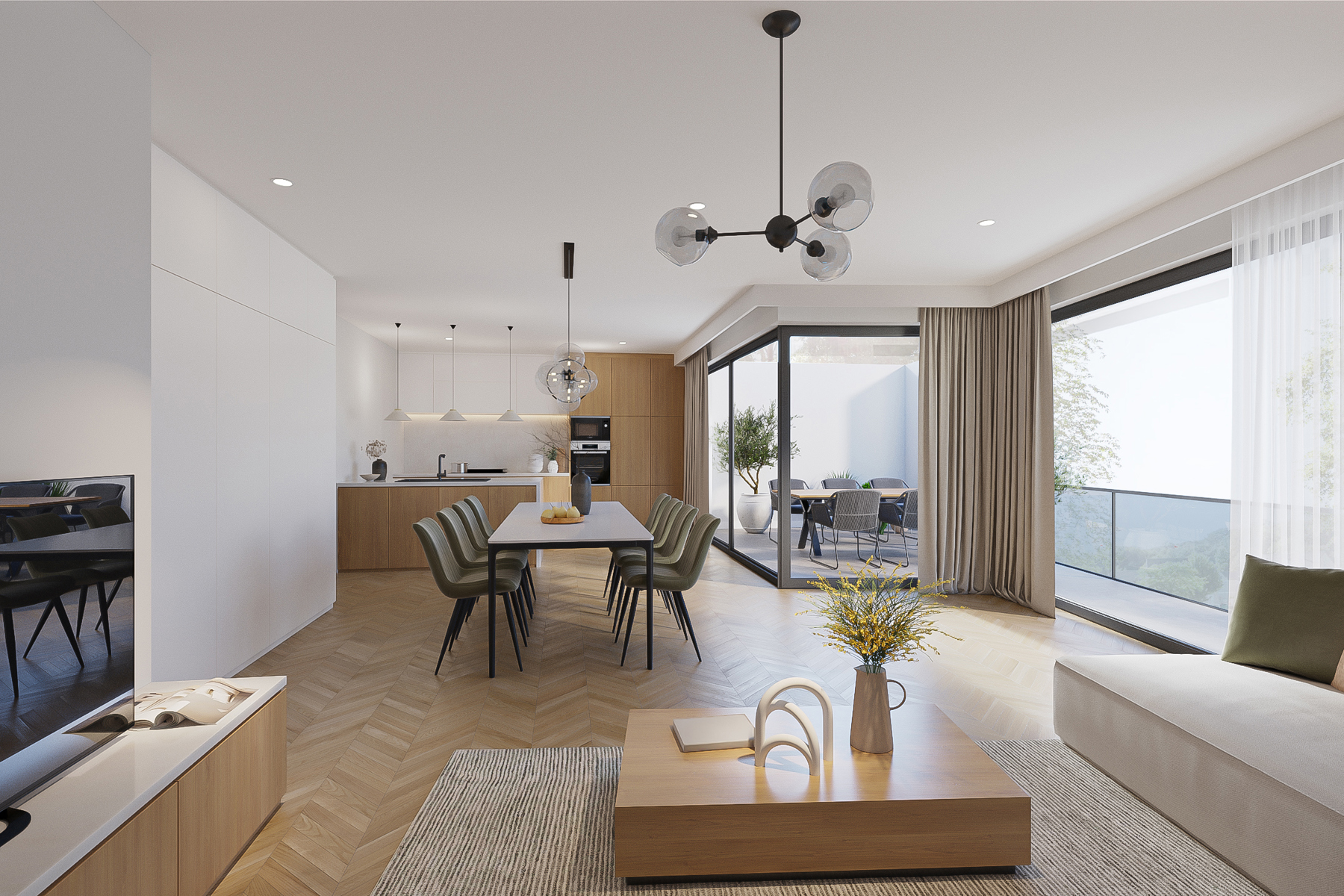 Nieuwbouwappartement met 3 slpks + terras - foto 1