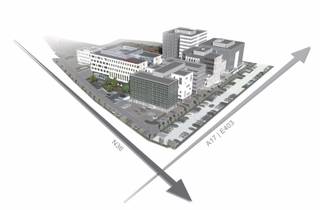 Het gebouw 151B dateert van 2002 en is volledig opgetrokken op basis van een glasgordijnen gevel. Het kantoorgebouw biedt een grote visibiliteit...