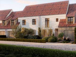 <p><em><strong>Thuiskomen waar het leven alle ruimte krijgt<br /></strong></em>De eerste koffie in uw leefkeuken, zonlicht dat royaal binnenvalt en de tuin die langzaam ontwaakt. Boven u een plafond van maar liefst 3,40 meter hoog. U voelt het meteen: hier krijgt wonen letterlijk meer ruimte. Aan Gommers komen 3 nieuwbouwwoningen op één van de meest gegeerde en kindvriendelijke locaties van de gemeente. Rustig wonen, met het dorpscentrum op wandelafstand. U kiest uit één halfopen en twee gesloten woningen op zuidgerichte percelen van 363 tot 427 m², met bewoonbare oppervlaktes tot 285 m². Lichte gevels, warme accenten, dakkapellen en verspringende dakvolumes geven elke woning een eigen karakter. Tijdloze landelijke architectuur, met alle comfort voor het leven van vandaag.</p>
<p><em><strong>Licht, hoogte en ruimte om samen te leven<br /></strong></em>Vanuit de inkomhal, met gastentoilet en vestiaireruimte, ontdekt u de royale leefruimtes. De plafondhoogte van 2,80 meter in de woonkamer zorgt voor een aangenaam open gevoel. In de tuingerichte leefkeuken loopt die op tot een uitzonderlijke 3,40 meter. Samen met de grote raampartijen geeft dat het hart van uw woning een bijzondere lichtheid. De leefkeuken biedt plaats voor een kookeiland en een grote eettafel. Hier wordt gekookt, bijgepraat en huiswerk gemaakt terwijl het avondeten opstaat. De tuin vormt het decor; de aansluitende zithoek nodigt uit om de dag rustig af te sluiten. Elke woning heeft een afzonderlijk bureau van circa 11 tot 13 m². Een volwaardige werkplek, of een speel- of hobbykamer die meegroeit met uw gezin. De berging van ruim 10 m² verbindt de keuken met de inpandige garage van circa 20 m². Zo krijgen ook boodschappen, voorraad en dagelijkse spullen hun plaats.</p>
<p><em><strong>Een thuis die met u meegroeit<br /></strong></em>Op de verdieping biedt de linkse woning drie slaapkamers, een afzonderlijke dressing, een badkamer en een apart toilet. De twee andere woningen beschikken over vier slaapkamers en twee badkamers, waaronder een eigen oudergedeelte met dressing en badkamer.</p>
<p>Een vaste trap brengt u naar de tweede verdieping. Naast de technische berging wacht hier nog volop ruimte voor extra kamers, een hobbyruimte of een andere invulling die later belangrijk wordt. Ruimte voor een groot gezin, logés of een eigen plek voor ieders hobby.</p>
<p><em><strong>Zuidgericht genieten, in alle rust<br /></strong></em>Ontbijten op het terras, kinderen die buiten spelen en lange zomeravonden aan tafel: hier krijgt buitenleven een vaste plaats in uw dag. De voor- en achtertuin worden aangelegd en omheind. Een scheidingsmuur aan het terras biedt extra privacy. Zelfs de robotmaaier is voorzien, zodat u meer tijd overhoudt om te genieten.</p>
<p><em><strong>Uw woonwensen krijgen alle aandacht<br /></strong></em>Binnen de technische, stedenbouwkundige en architecturale mogelijkheden kunt u de indeling nog mee vormgeven. Voor uw persoonlijke afwerking zijn ruime budgetten voorzien. Een lucht-waterwarmtepomp met vloerverwarming, ventilatiesysteem D en aluminium ramen met hoogrendementsbeglazing zorgen voor hedendaags wooncomfort. Het voorziene E-peil bedraagt E20 of lager, met E0 als streefdoel. Zonnepanelen worden geplaatst indien nodig om het beoogde E-peil te behalen. Terras, tuinaanleg, omheining, robotmaaier, brievenbus en gevelverlichting zijn inbegrepen. Het volledige lastenboek vindt u op onze website.</p>
<p><em><strong>Stap voor stap naar uw nieuwe thuis<br /></strong></em>BCR begeleidt u van aankoop tot oplevering. Een vaste klantenbegeleider ondersteunt u bij afwerkingskeuzes en werfbezoeken. Via een digitaal platform volgt u 24/7 de plannen, financiële overzichten en voortgang van de werken.</p>
<p>Op de grondwaarde zijn 12% verkooprechten verschuldigd; op de constructiewaarde geldt 21% btw. Uw aankoop geniet de bescherming van de Wet Breyne. Meer informatie: www.deboerenpartners.be/wet-breyne.</p>